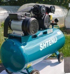Компрессор Shtenli 110-2 PRO (220 В.110 л. 2,5 кВт. 2 цилиндра)